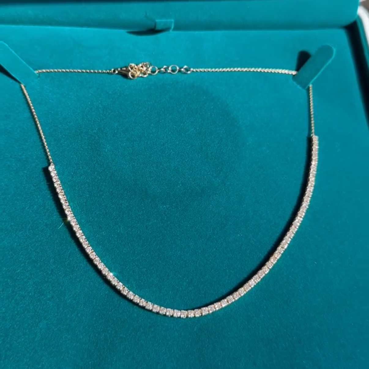 Half Tennis Necklace