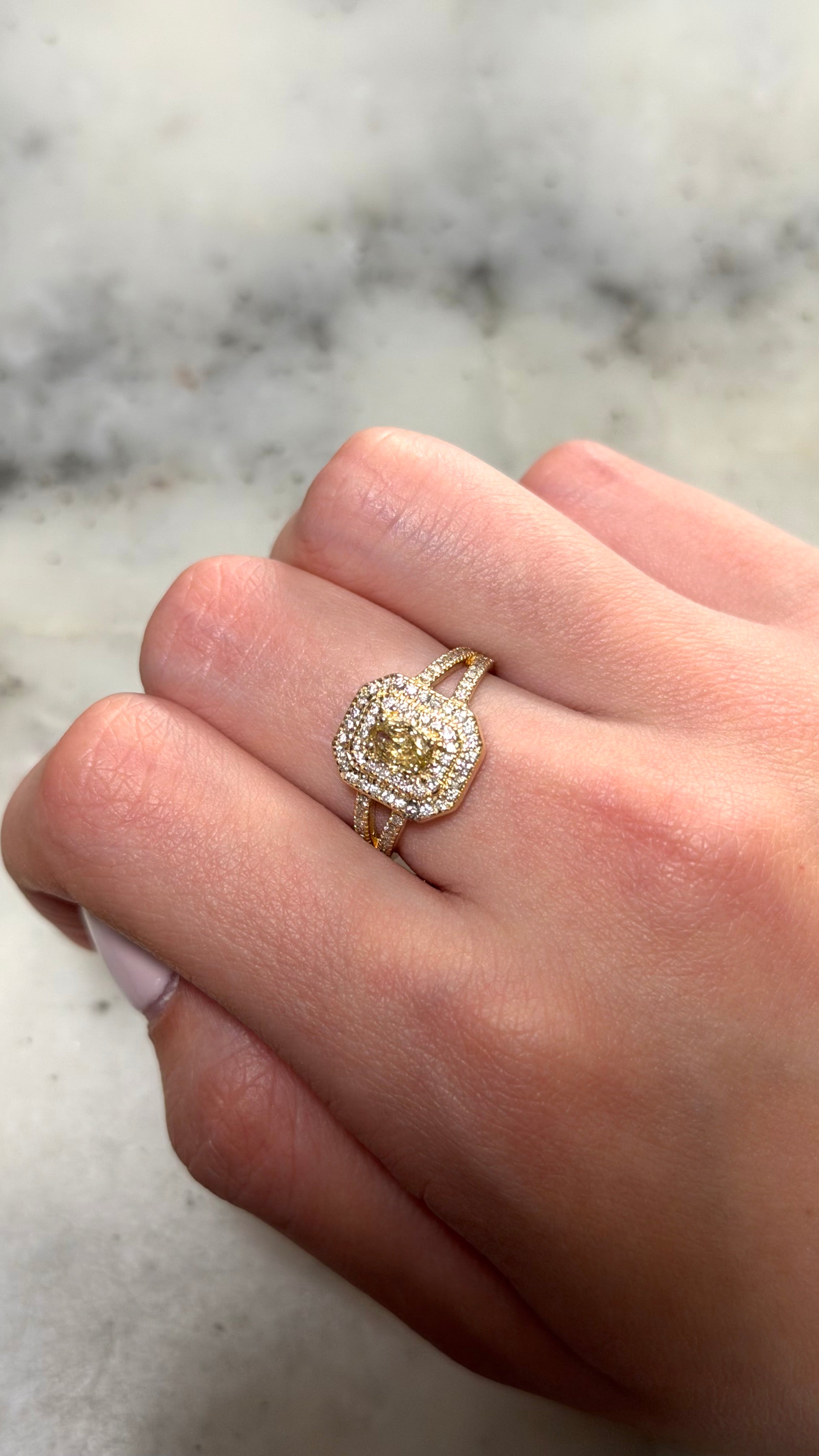Yellow Diamond Ring
