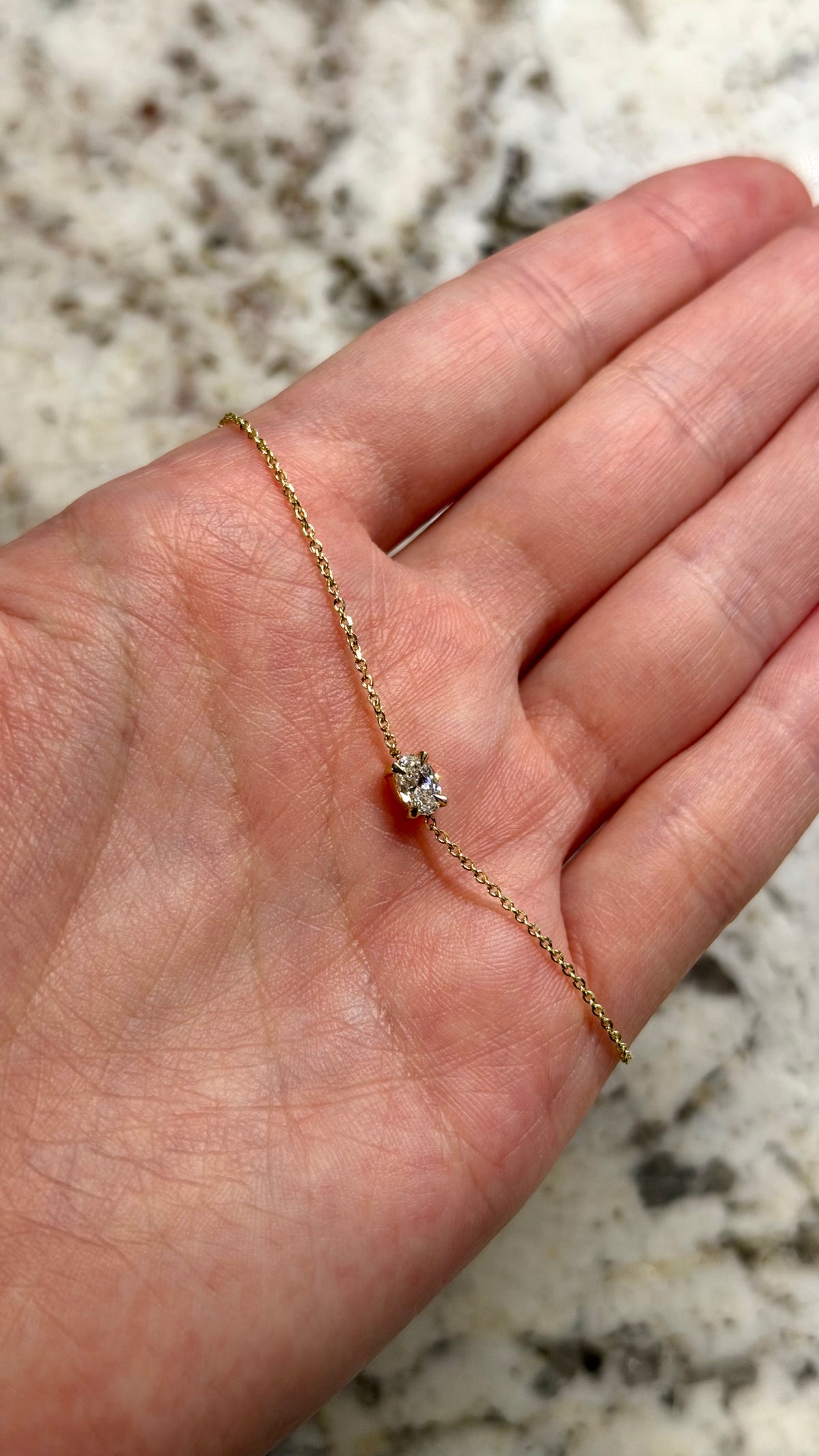 Oval Lab Diamond Bracelet