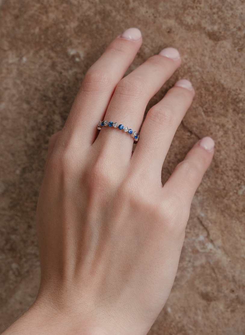 Sapphire and Diamond Ring