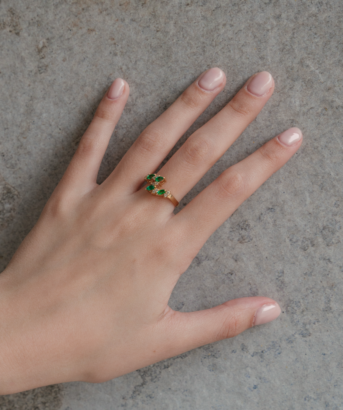 Emerald and Diamond Ring
