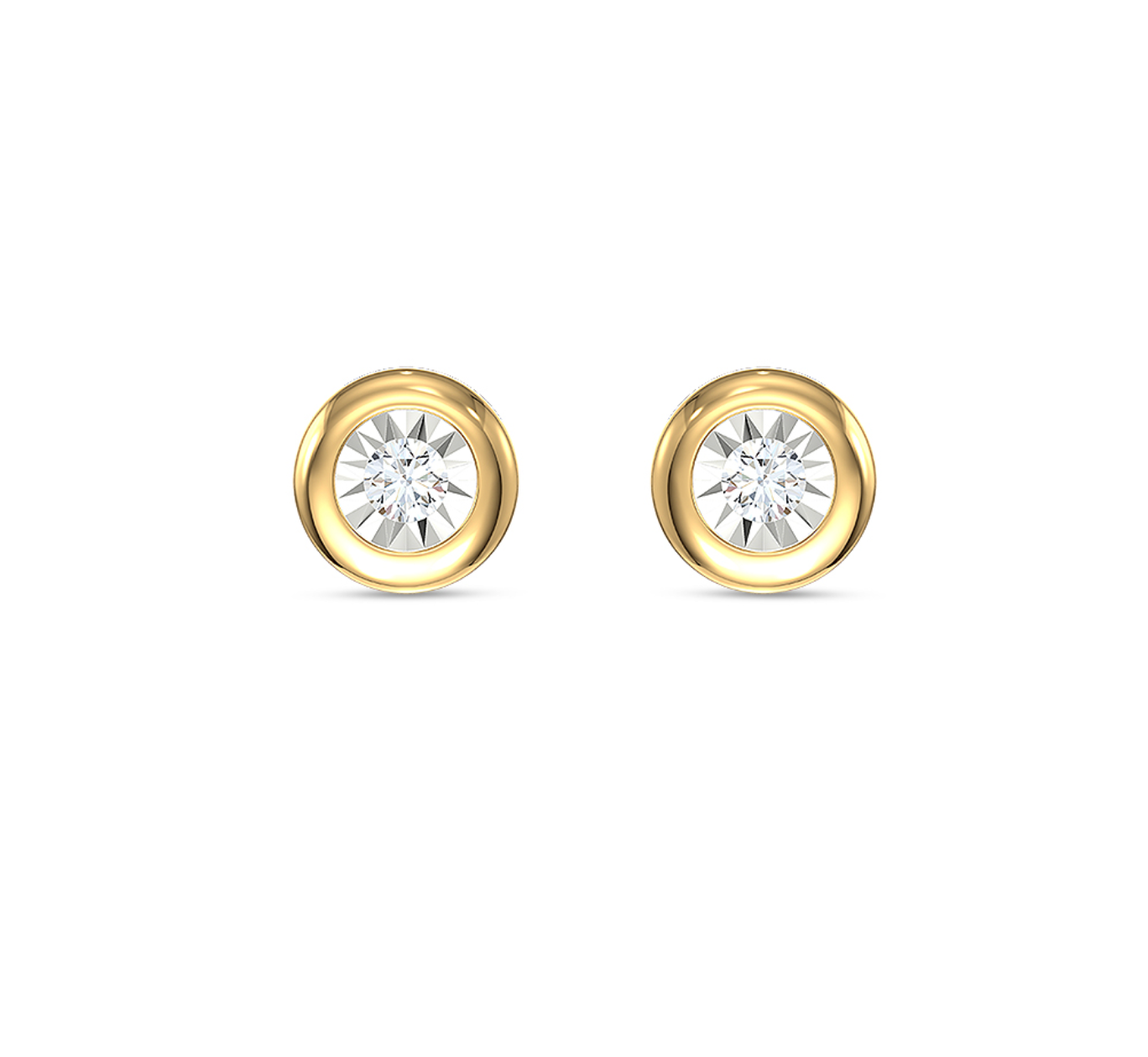 Studs Bezel Diamond
