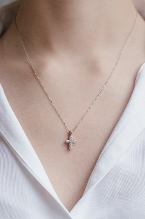 Cross Diamond Necklace