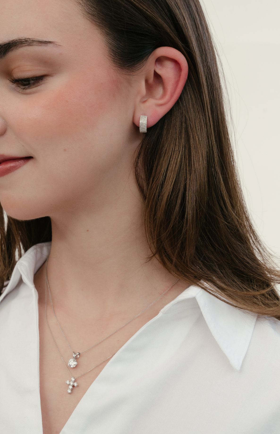 Cross Diamond Necklace