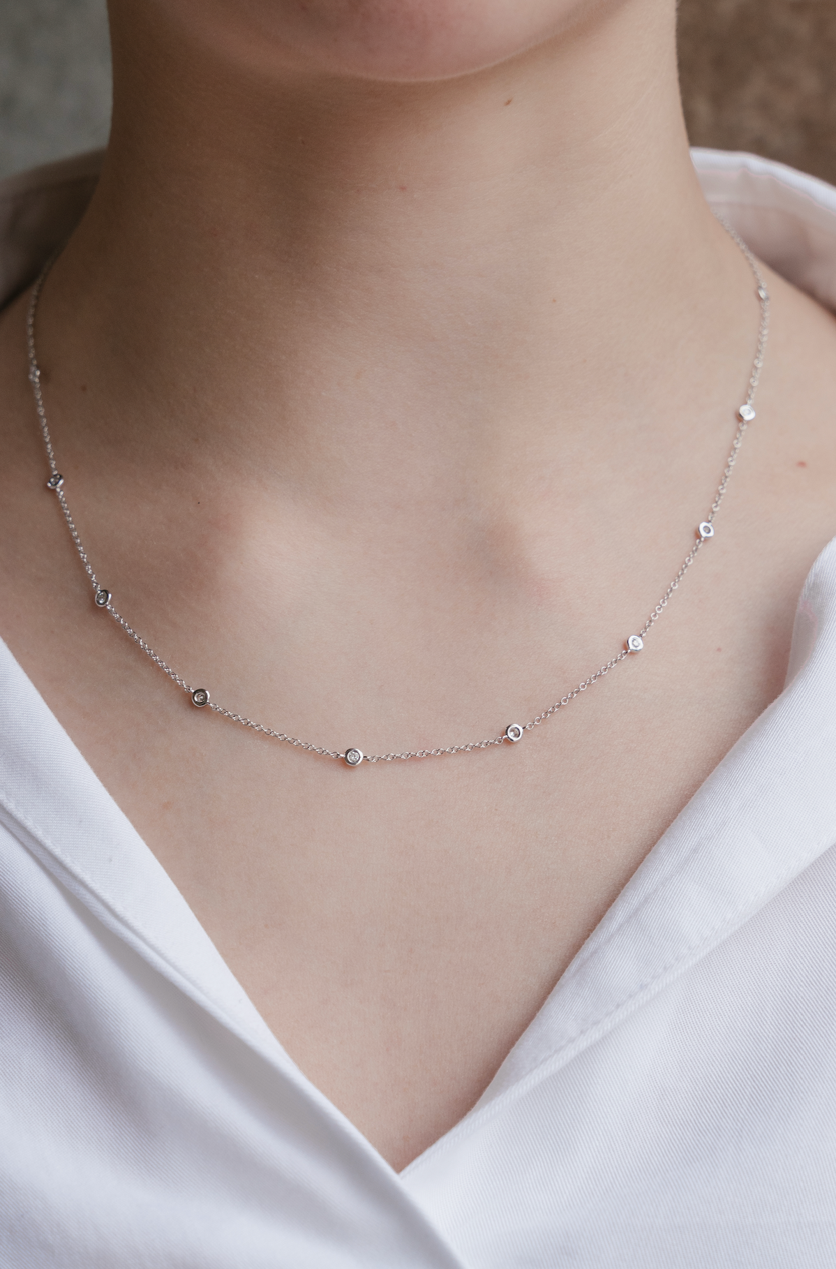Dots Diamond Necklace