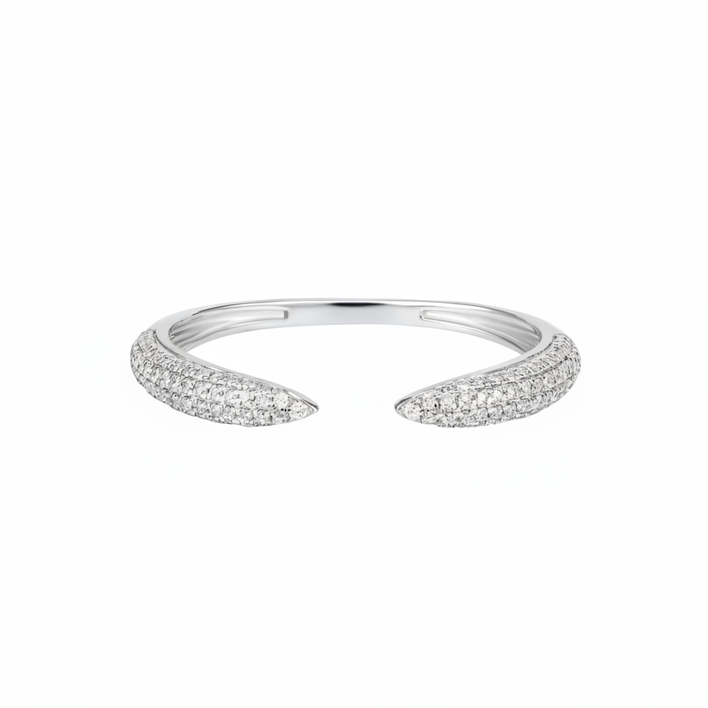 Diamond Pavé Cuff Ring