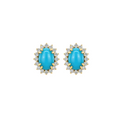 Turquoise and Diamond Earring