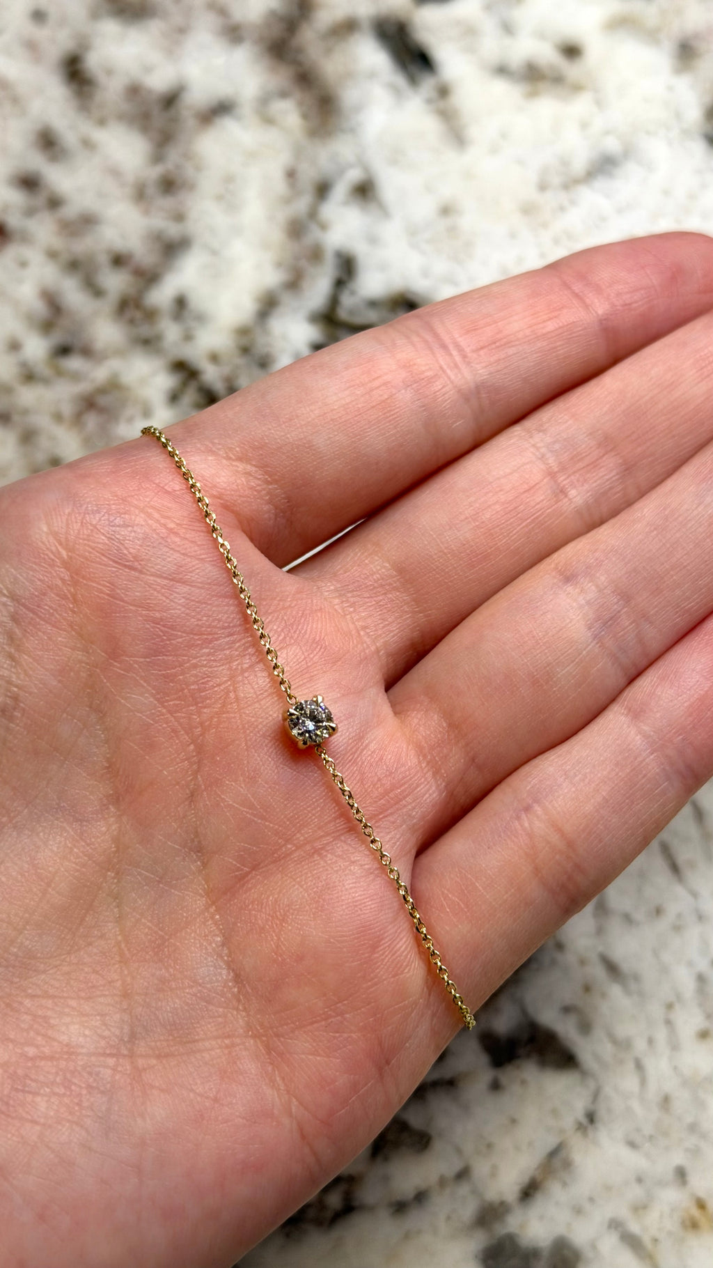 Round Lab Diamond Bracelet