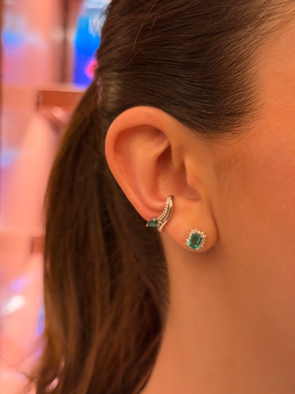 Emerald Heirloom Studs