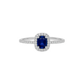 Sapphire and Diamonds ring