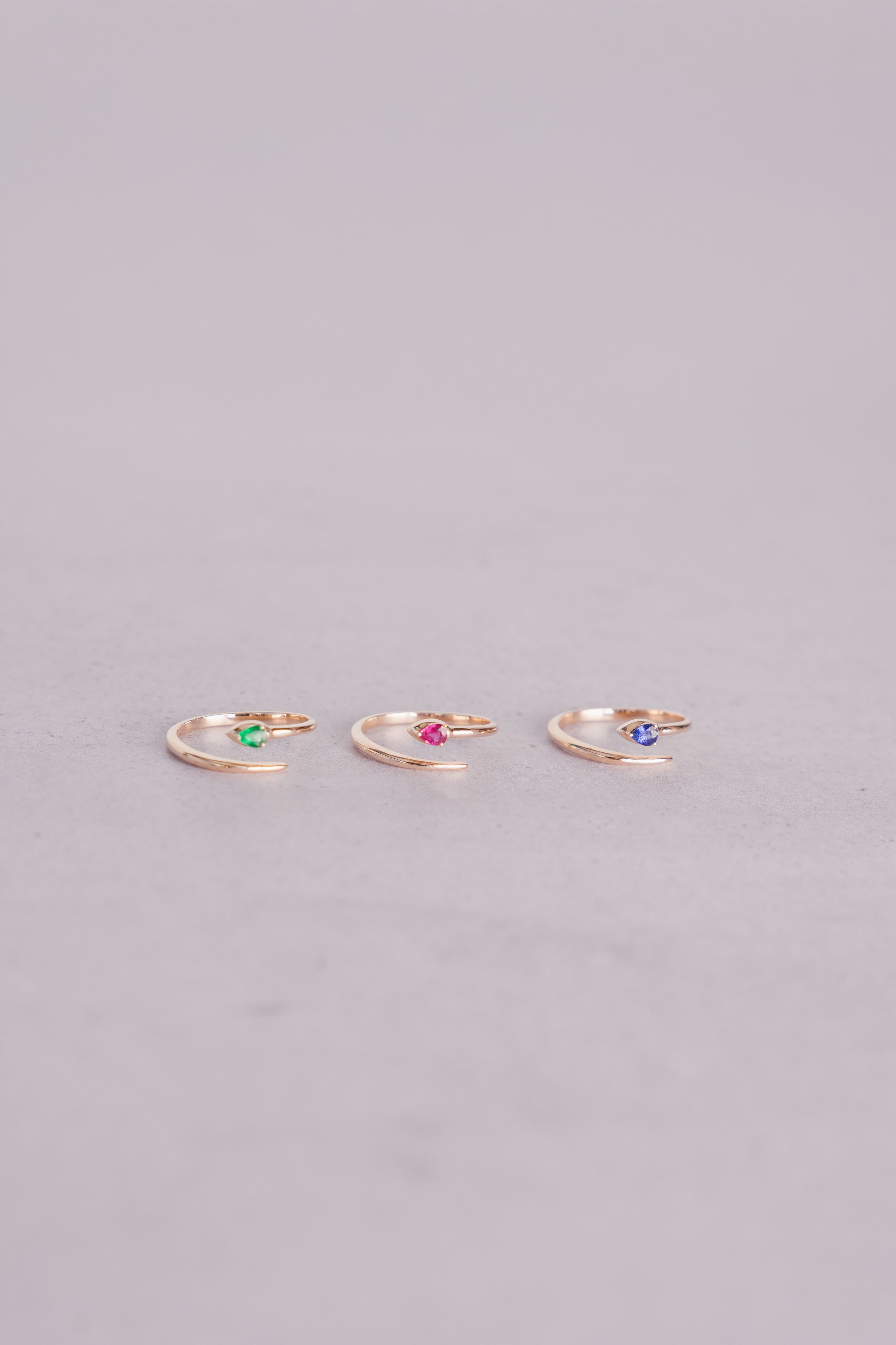 Crossover Sapphire Ring