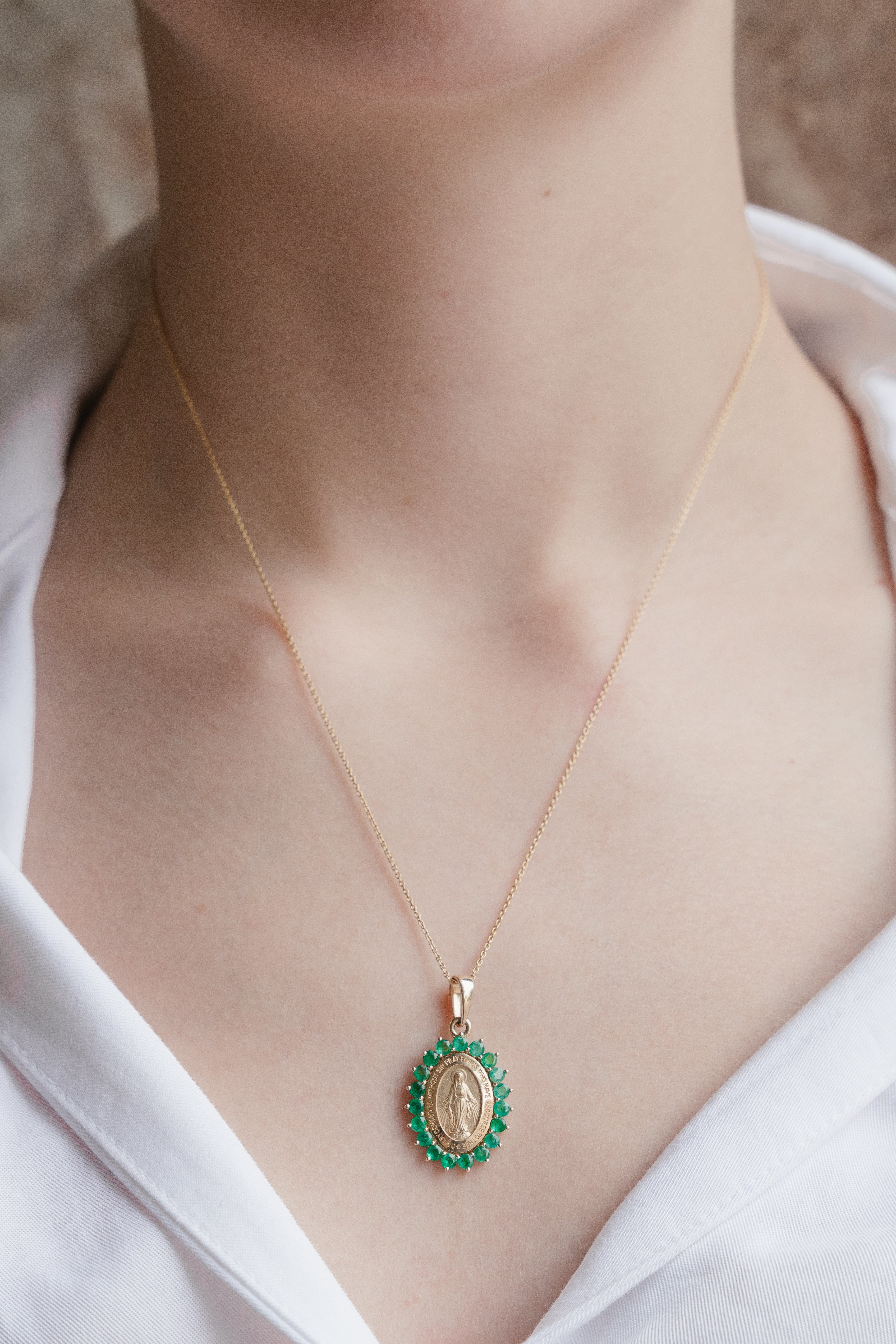 Virgen Milagrosa Necklace