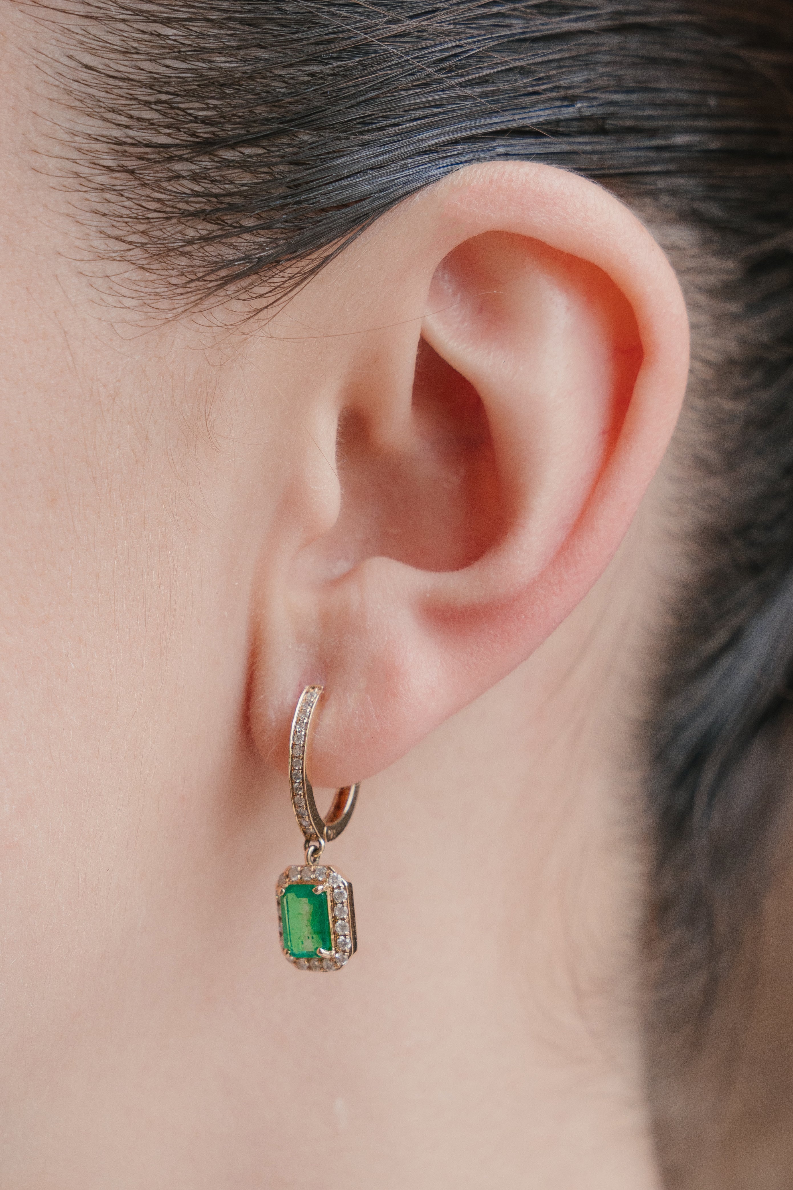 Carolina Emerald Earring