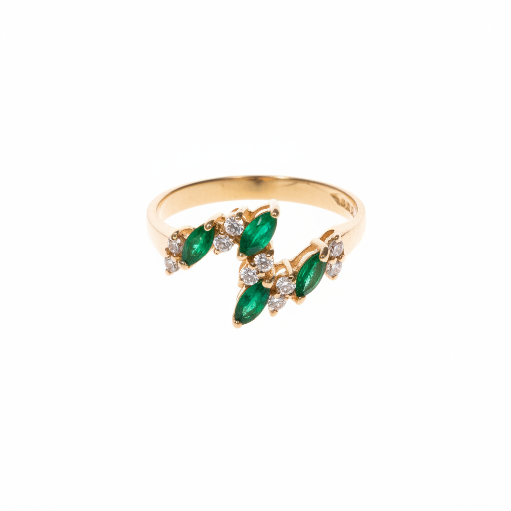 Emerald and Diamond Ring